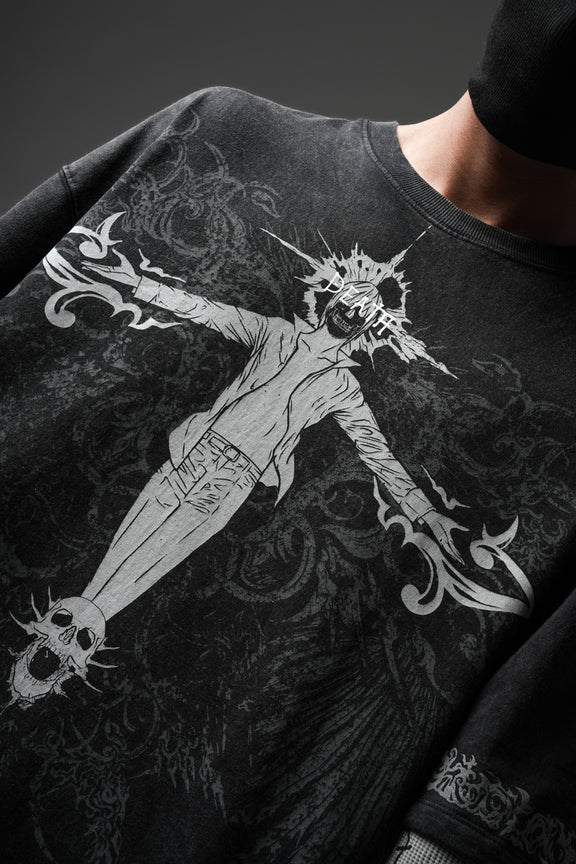 God Complex - Doc Sleeves Washed Tshirt – Sagacity