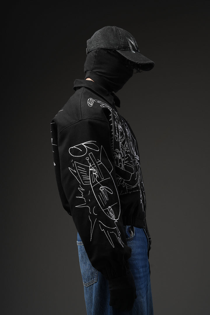 CSMAN - Fully Embroidered Denim Jacket – Sagacity