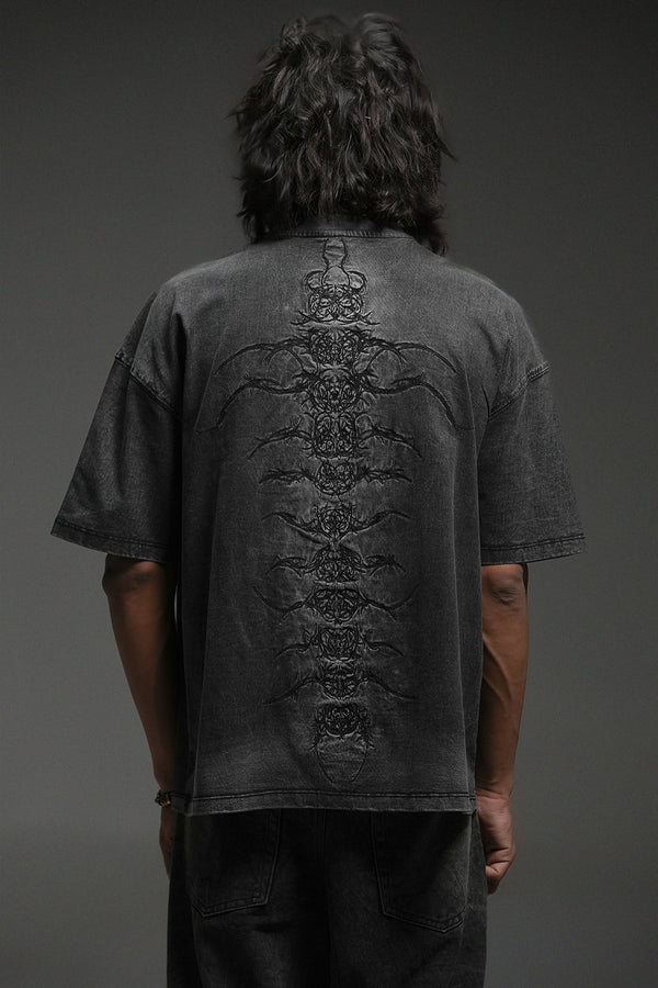 Centebrae - Cut N Stitched Washed Tshirt